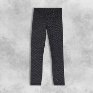 Lululemon Wunder Train High-Rise Crop Length All-Over Print High Rise Black W 4